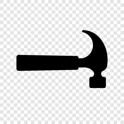 Nail, Wrench, Socket, Ratchet icon svg