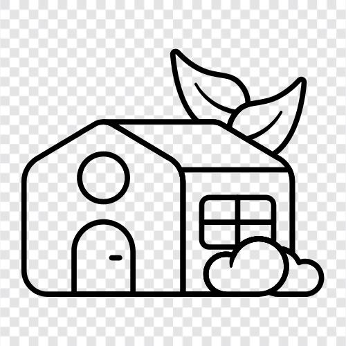 natural home, ecofriendly home, outdoor home, sustainable home icon svg