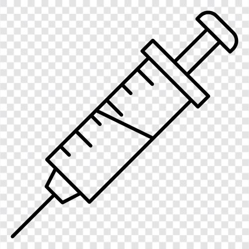 Needle, Syringe Pump, Injection, Medicine icon svg