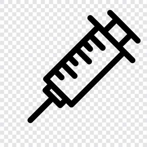 Injektionsnadel, Schmerzlinderung, medizinische Behandlung, Syringe symbol