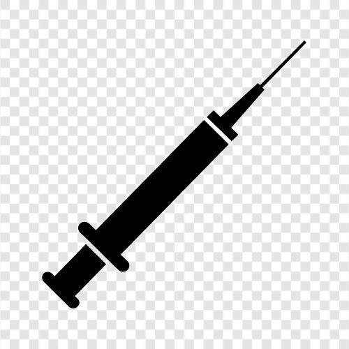 Needle, Injection, Medical, Health icon svg