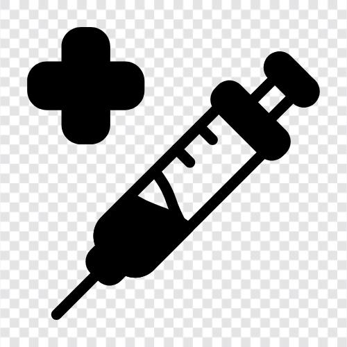 Injektionsnadeln, Analgesie, Sedierung, Anästhesist symbol