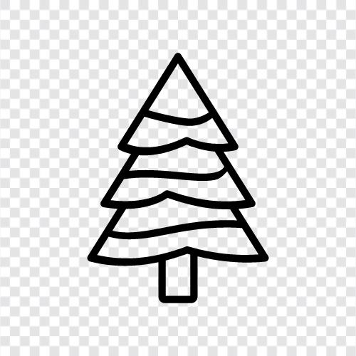 needles, cones, Christmas, fir icon svg