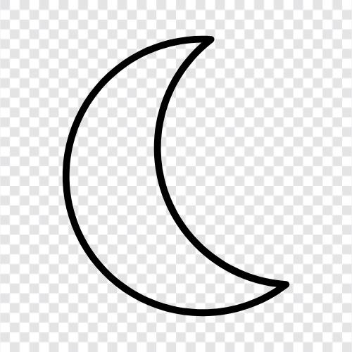 new moon, moon, astronomy, astrology icon svg