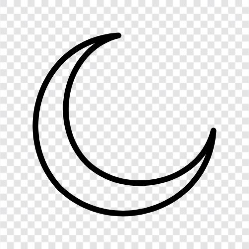 Neumond, Mond, Astronomie, Raum symbol