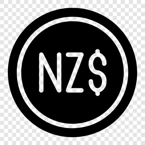 New Zealand currency, NZD, New Zealand, New Zealand Dollar icon svg