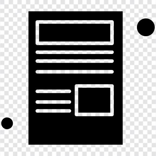 newspaper, morning paper, paper, broadsheet icon svg