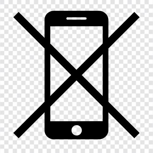 No Internet, No Data, No Signal, No Phone icon svg