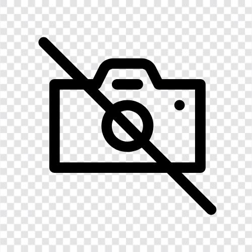 No Photos, No Video, No Pictures, No Camera icon svg