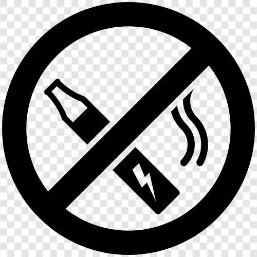 No SecondHand Smoke, No Smoking, No ESmoking icon svg