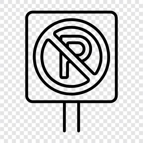 No Stopping, No Parking icon svg