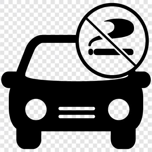 nonsmoking car, smoke free car, no smoking in car, non smoking car icon svg