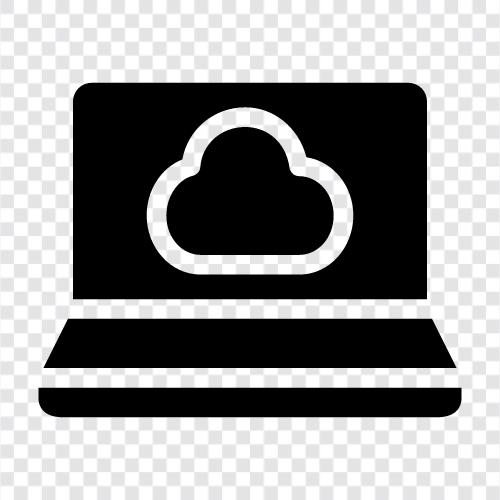 notebook, cloud, online, online notebook icon svg