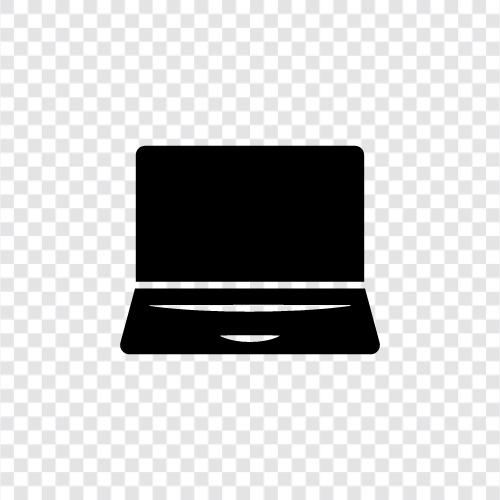 notebook, computer, computer hardware, laptop computer icon svg