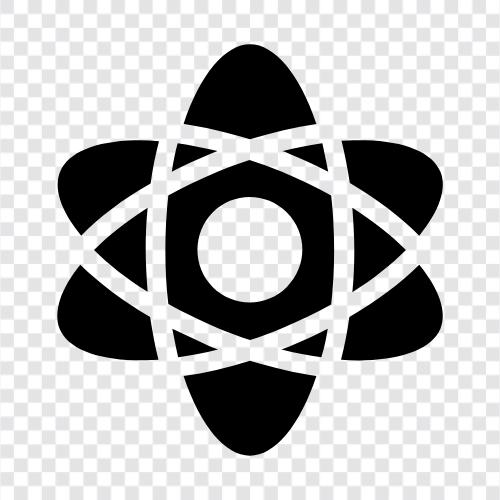 nucleus, atom bomb, atom energy, atom structure icon svg