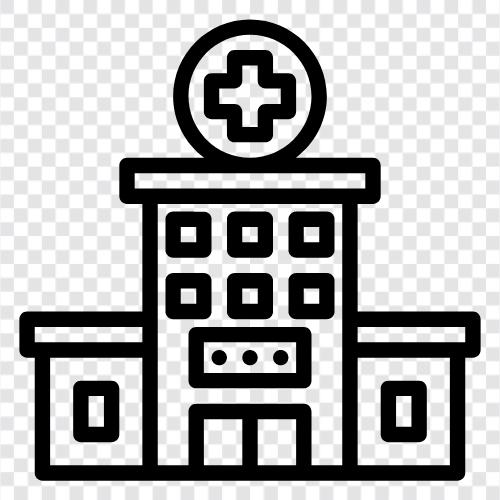 Nursing Home, Rehabilitation, Psychiatry, Cardiology icon svg