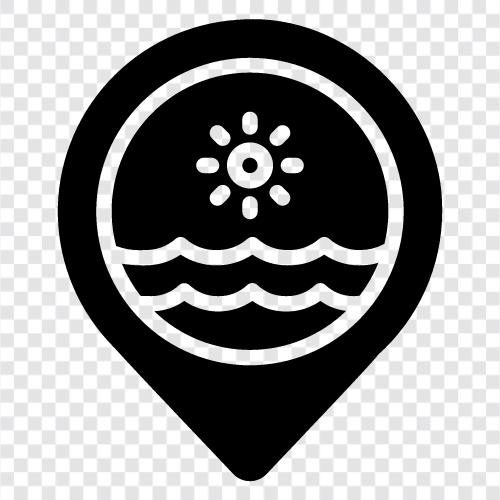 oceans, coastline, islands, gulf icon svg