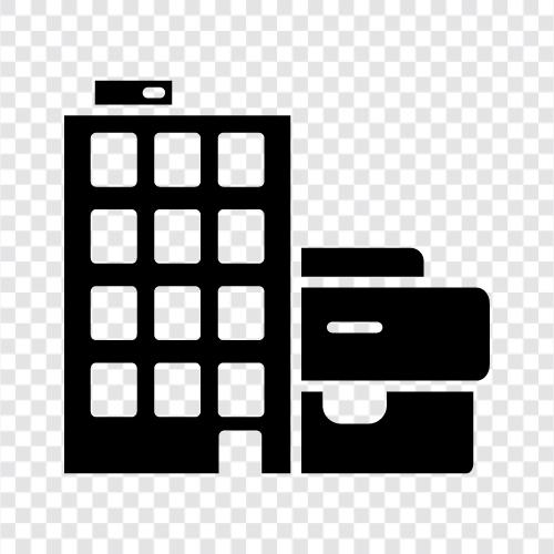 Offices, Rentals, Office Space, Commercial Space icon svg