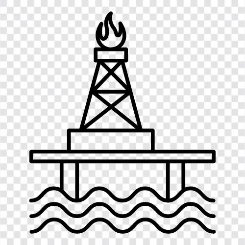 буровая установка, нефтяная буровая установка Значок svg