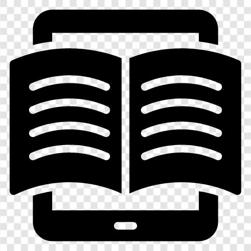 Online Bookstore, Online Book Reviews, Kindle Books, eBooks icon svg