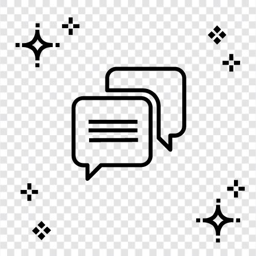 online chat, online conversation, online conversation forum, online community icon svg