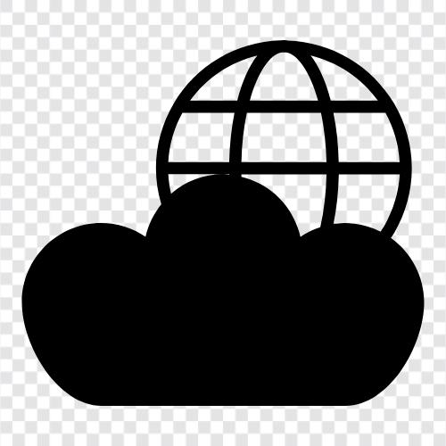 Online Cloud, Cloud Storage, Cloud Computing, Cloud Backup symbol