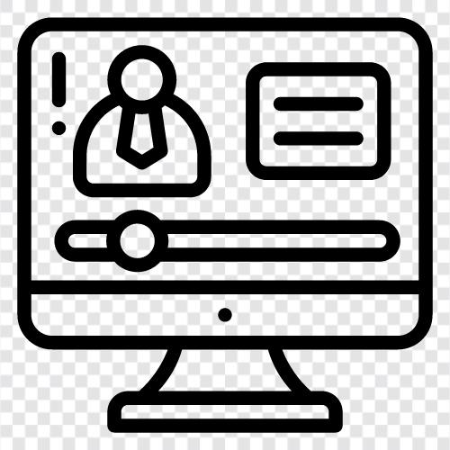 online education, online course, online course materials, online course content icon svg