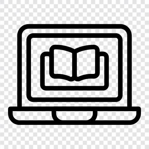 online education, online learning, online courses, online learning resources icon svg