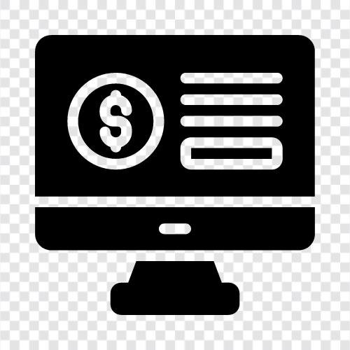 Онлайновый платежный процессор, онлайновый платежный портал, онлайновый платежный сервис, онлайновый платеж Значок svg