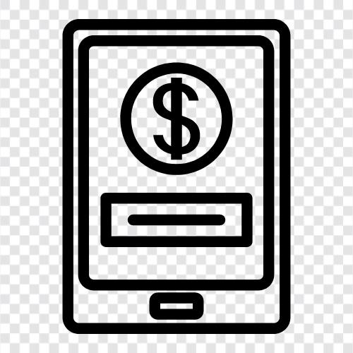 online payment, check payment, money order payment, debit payment icon svg