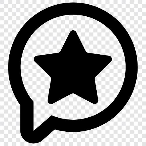 online, social, ratings, review symbol