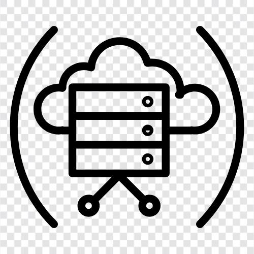 OnlineService, WebService, OnlineSpeicher, OnlineBackup symbol