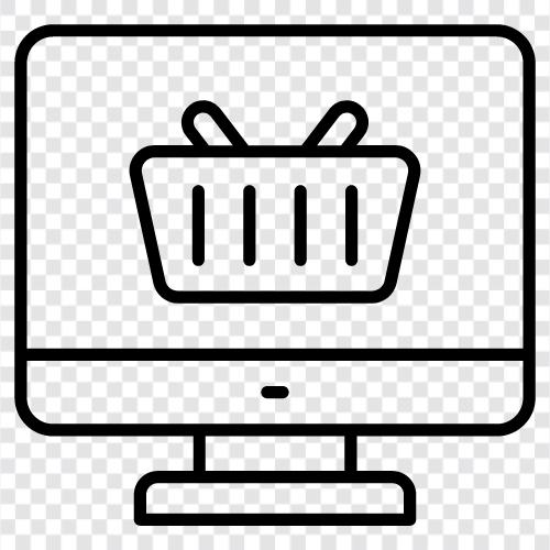 Online alışveriş sepeti, online alışveriş ipuçları, online alışveriş web siteleri, online alışveriş blogları ikon svg