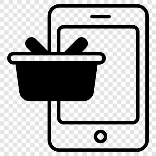 OnlineShopping, ECommerce, Mobile Shopping symbol