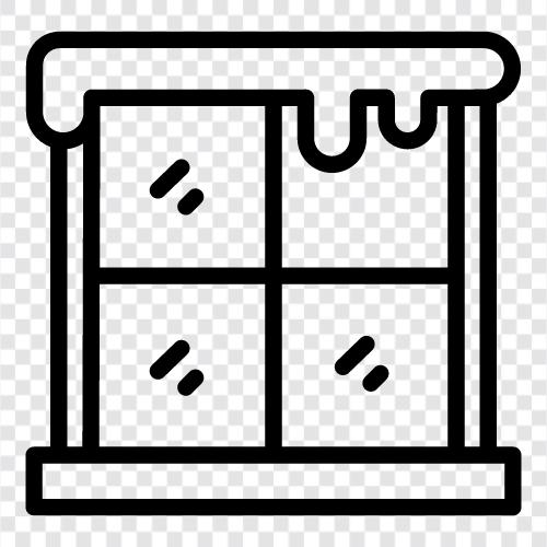 open, close, curtains, window treatment icon svg