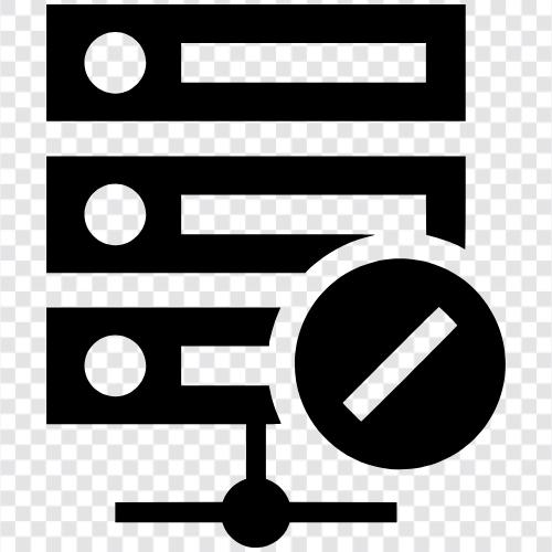 Betriebssystem, File Server, Web Server, Mail Server symbol