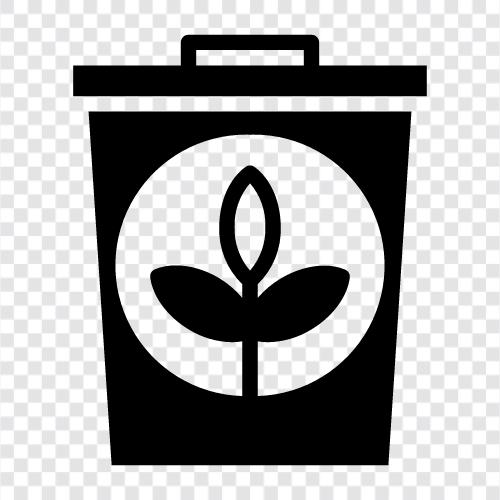 organic waste, composting, garbage, garbage disposal icon svg