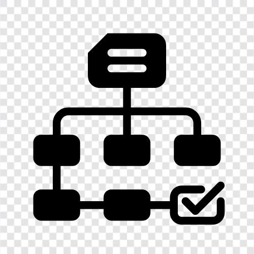 Organisationshierarchie, Managementhierarchie, Unternehmenshierarchie, Hierarchie symbol