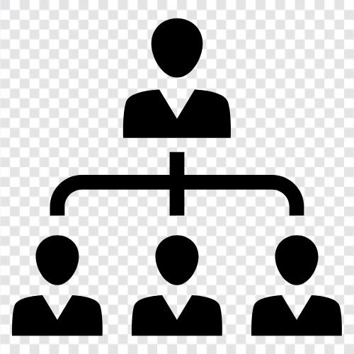 organizational structure, business model, organizational chart, hierarchy icon svg