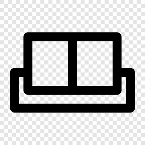 Ottoman, Couch, Living Room, Bedroom icon svg