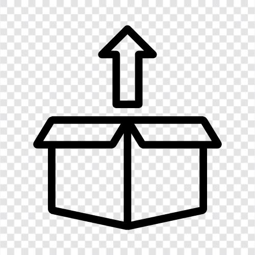 Выбросить идеи в коробке, в коробке для рециркуляции, в коробке для компостирования, в коробке Значок svg