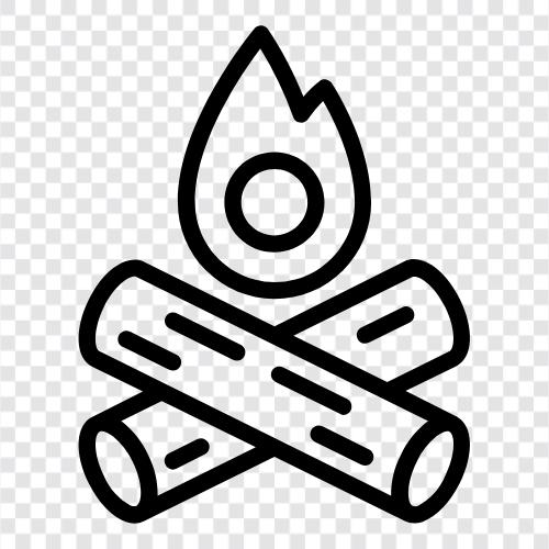 outdoor camping, camping, fire, cooking icon svg