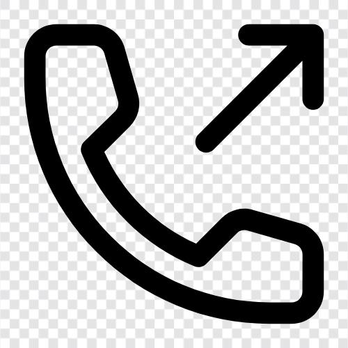 Auslaufende Anrufe, Telemarketing, Telefongespräche symbol