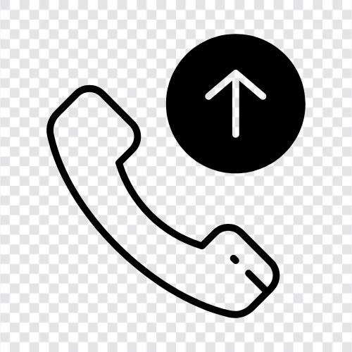 Auslaufende Anrufe, Telefon, Telefonanrufe symbol