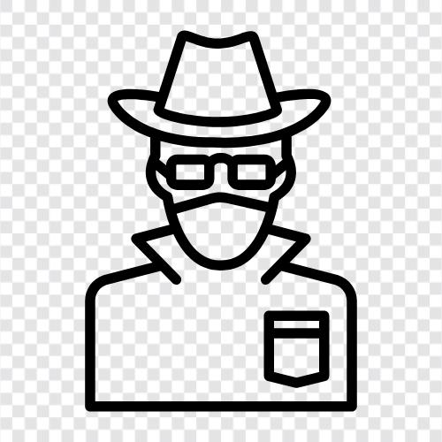 outlaw, criminal, thug, gangster icon svg