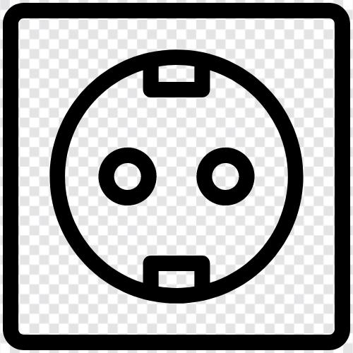 outlet, plug, outlet cover, outlet cover plate icon svg