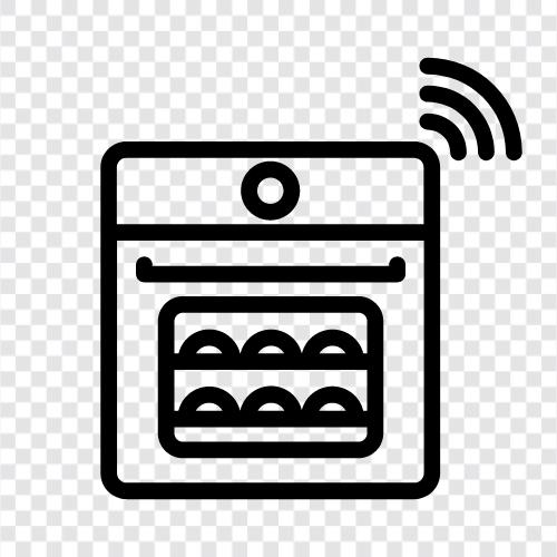 Backofen, Mikrowelle, Toaster, Arbeitsplatte symbol