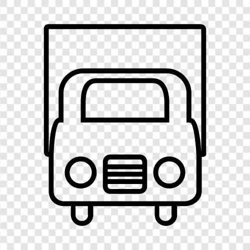 over the road, cargo, transport, cargo truck icon svg