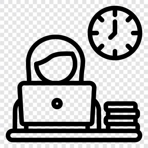 Overtime, Time Off, Vacation, Holidays icon svg
