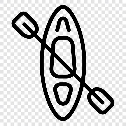 paddle, canoe, sea kayak, stand up paddleboard icon svg